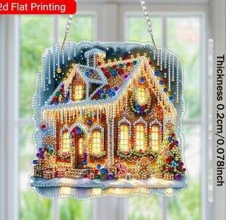 Diamond Painting Weihnachtshaus